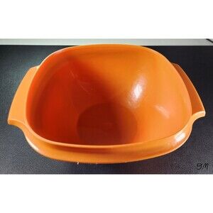 Vintage Orange Tupperware Servalier Harvest Bowl 838-15